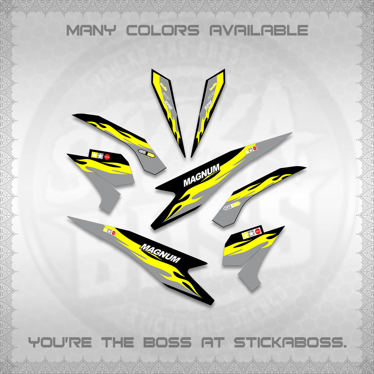 BEAT Fi V3 INDO DECALS (TAMIYA MAGNUM) STICKER DECALS By STICKABOSS