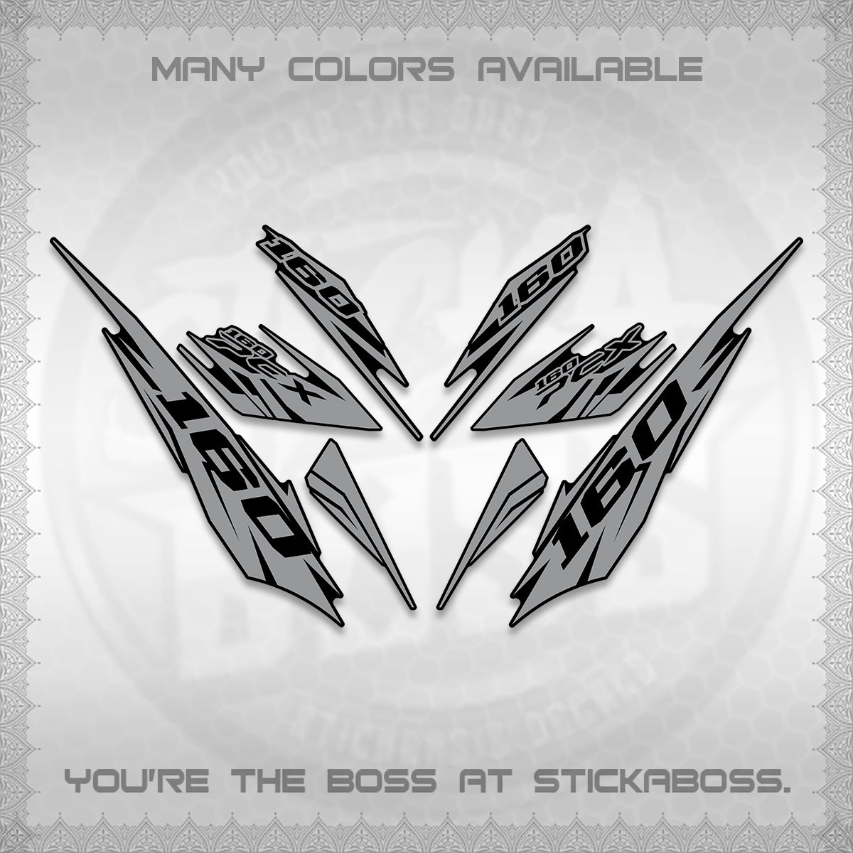 PCX 150 160 INDO DECALS (2026 NEW 08 DESIGN) STICKER DECALS By STICKABOSS