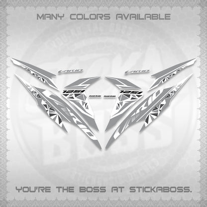 CLICK 125 V2 VARIO FOR WHITE DECALS (2018–2022 STYLE DESIGN) STICKER DECALS BY STICKABOSS