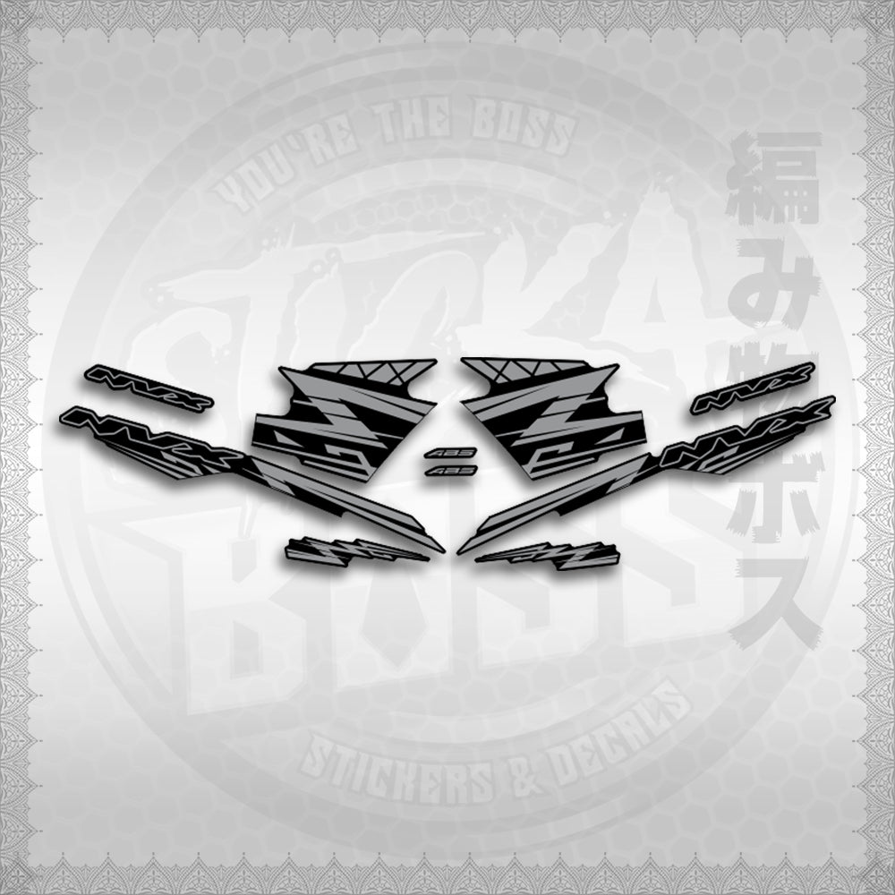 STICKER DECALS for AEROX V3 ALPHA TURBO INDO (AV314ARV9SE) By STICKABOSS (SOFIE LAMINATED WATERPROOF)