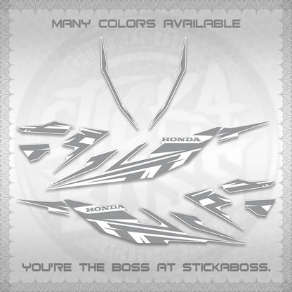 CLICK 125 V4 FOR WHITE DECALS (2026 MINIMAL 001 DESIGN) STICKER DECALS By STICKABOSS