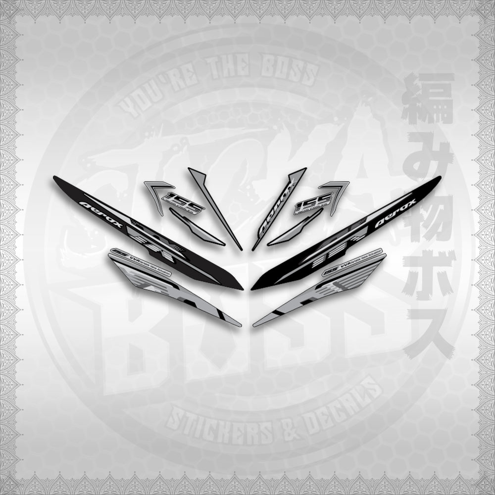 STICKER DECALS for AEROX 155 V1 (NESPGR) By STICKABOSS (SOFIE LAMINATED WATERPROOF)