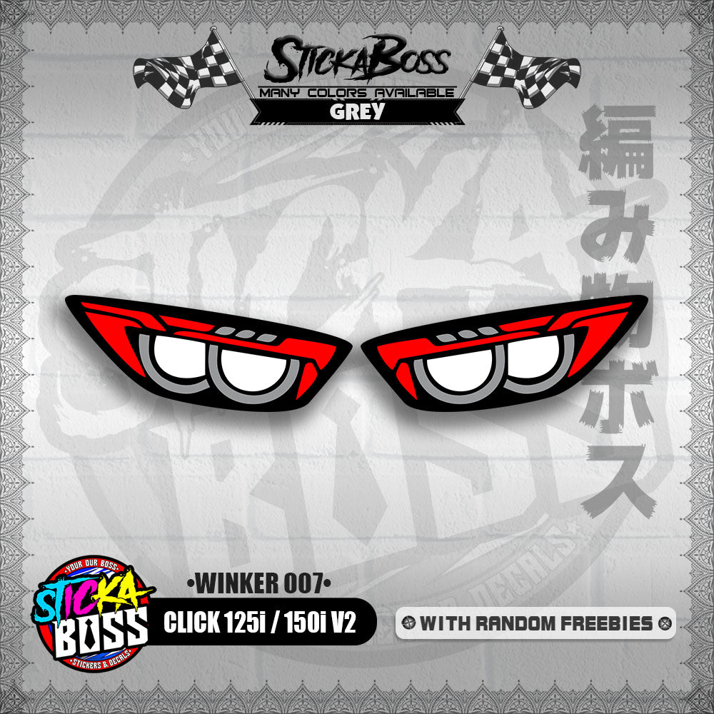 CLICK 125i / 150i V2 (WINKER 007) TRANSPARENT【WITH FREEBIES】