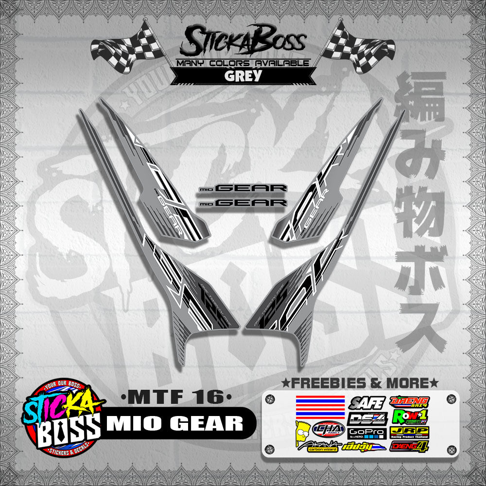 MIO GEAR DECALS ( MTF 16 )【WITH FREEBIES】