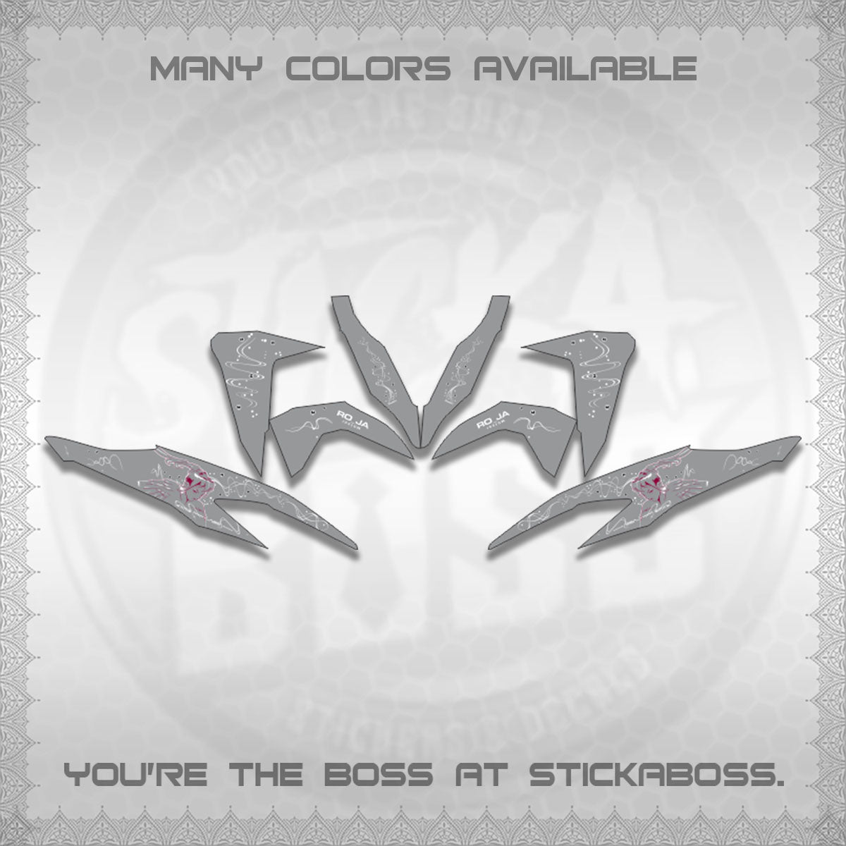 CLICK V2 DECALS (2F&2F 2026 DESIGN)STICKER DECALS BY STICKABOSS