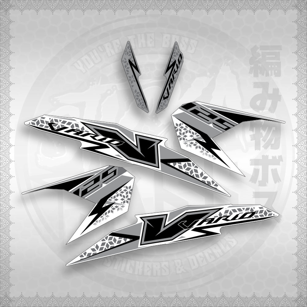 STICKER DECALS for CLICK 125 V3 MALAY/INDO CONCEPT (CV3FOWHSTSTVAA29) By STICKABOSS (SOFIE LAMINATED)