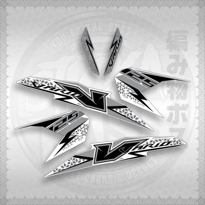 STICKER DECALS for CLICK 125 V3 MALAY/INDO CONCEPT (CV3FOWHSTSTVAA29) By STICKABOSS (SOFIE LAMINATED)