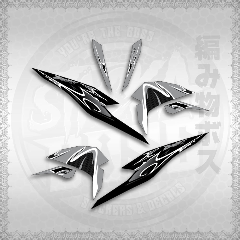 STICKER DECALS for BEAT FI V3 (BV325LENEMOHO) By STICKABOSS (SOFIE LAMINATED WATERPROOF)