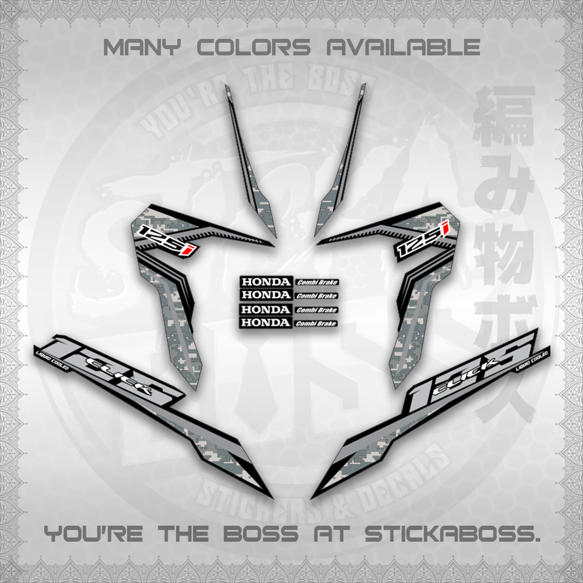 CLICK 125 V3 VIETNAM CONCEPT ( BARCODE STYLE ) STICKER DECALS By STICKABOSS