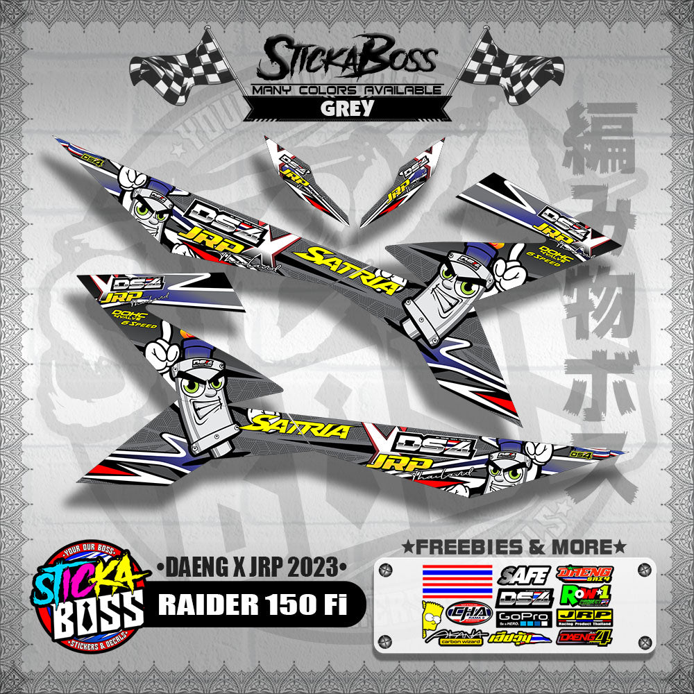 RAIDER 150 Fi DECALS ( DAENG x JRP 2023 )【WITH FREEBIES】