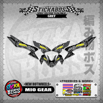 MIO GEAR STICKER DECALS ( NEW HOTWHEELS )【WITH FREEBIES】