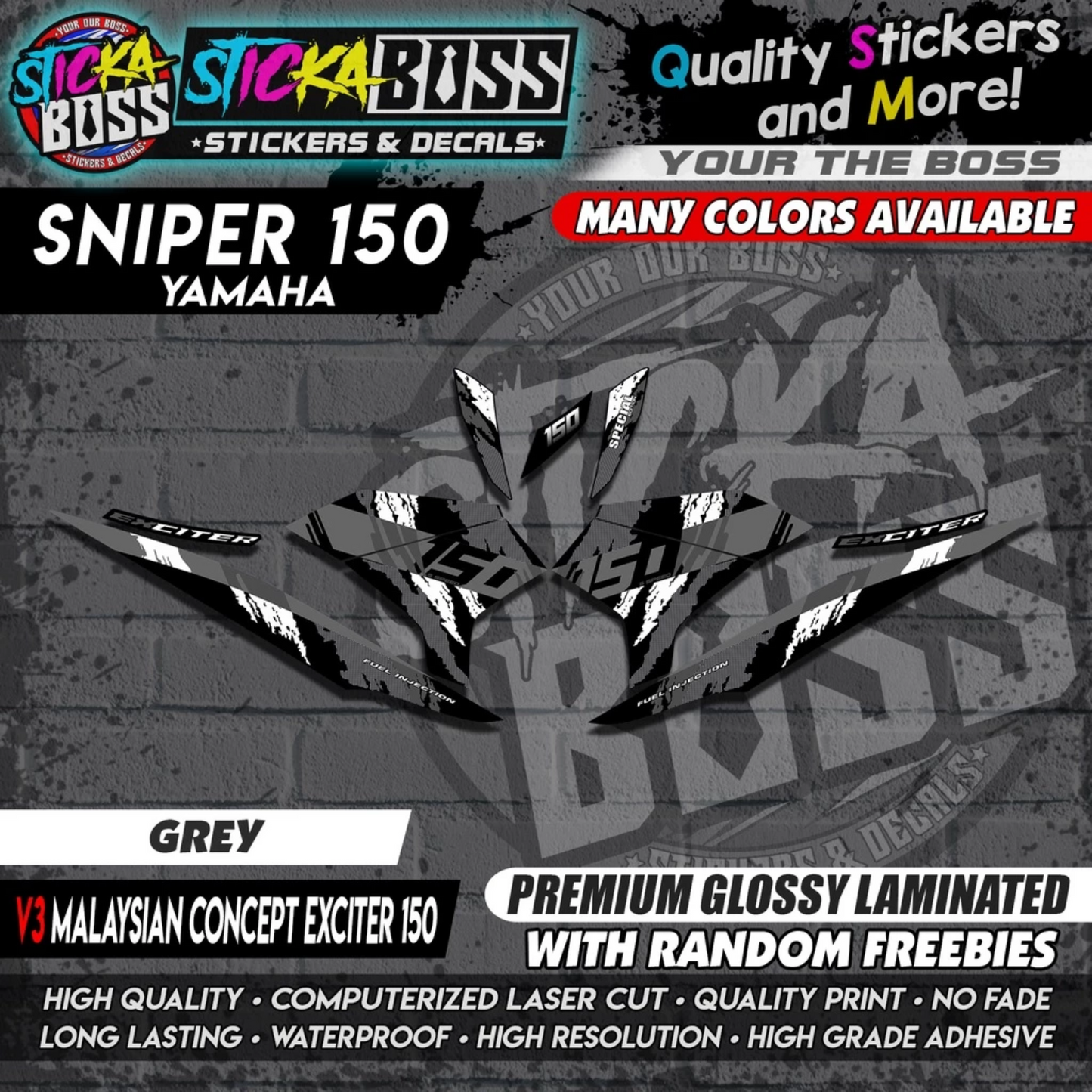 SNIPER 150 Decals 【 v3 Malaysian Concept EXCITER 150 】
