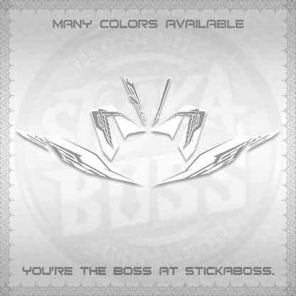 CLICK 125 V4 FOR WHITE DECALS (2026 VEERIZA STYLISH DESIGN) STICKER DECALS By STICKABOSS