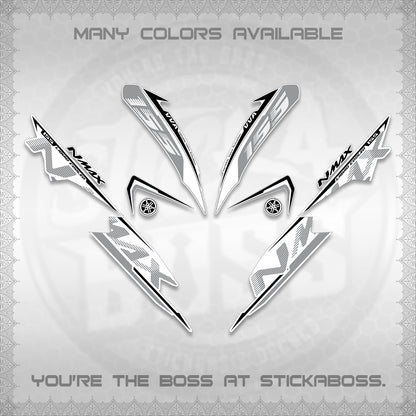 NMAX V1 THAI FOR WHITE DECALS (2020 DESIGN) STICKER DECALS By STICKABOSS