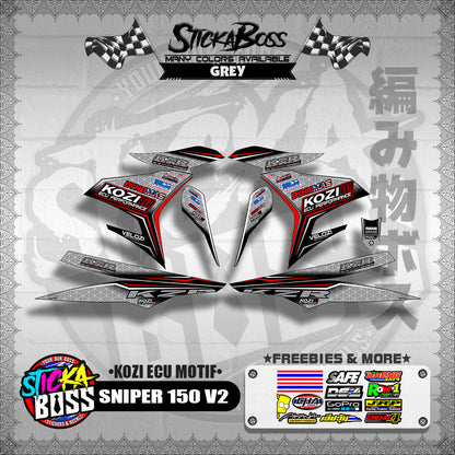 SNIPER 150 V2 DECALS ( KOZI ECU MOTIF )【WITH FREEBIES】