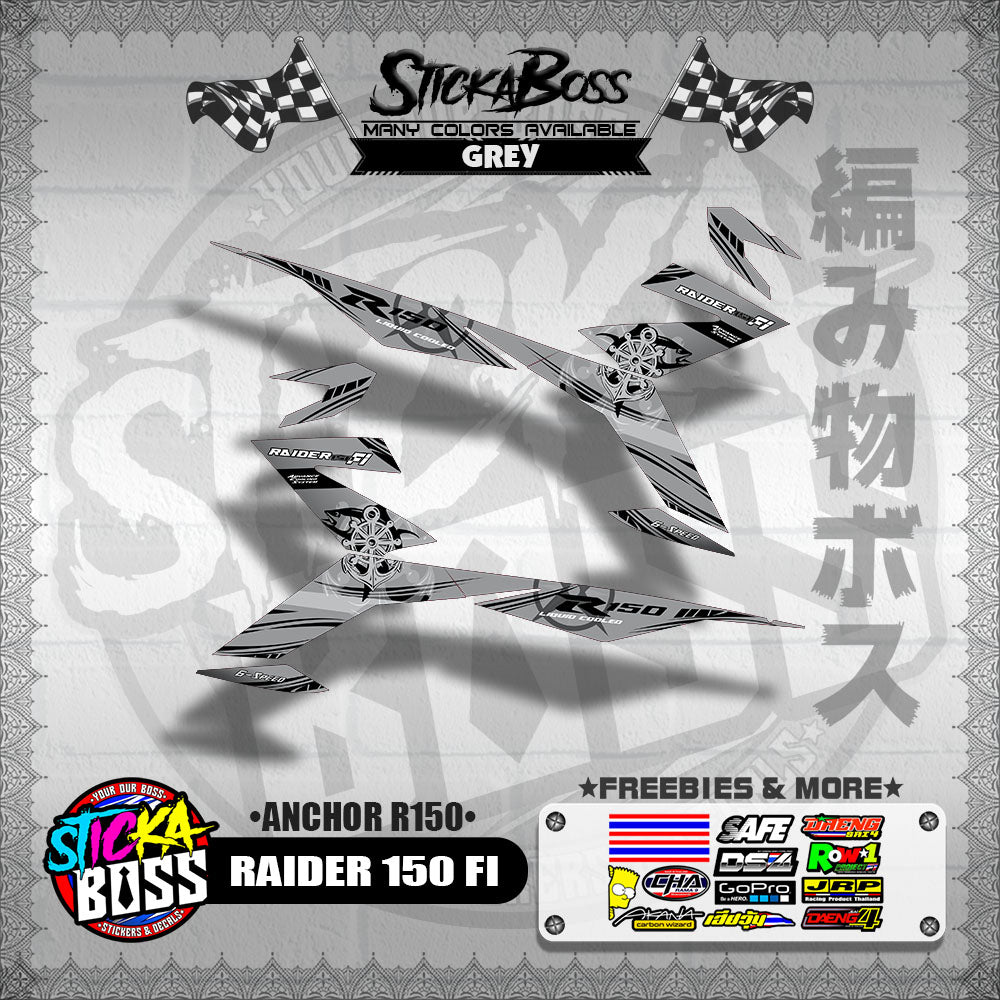 RAIDER 150 FI DECALS ( ANCHOR R150 )【WITH FREEBIES】