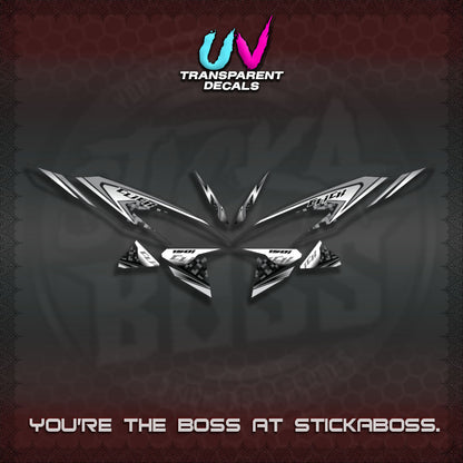 CLICK V2 UV TRANSPARENT DECALS (125-150 TRIBAL VIETNAM)STICKER DECALS By STICKABOSS