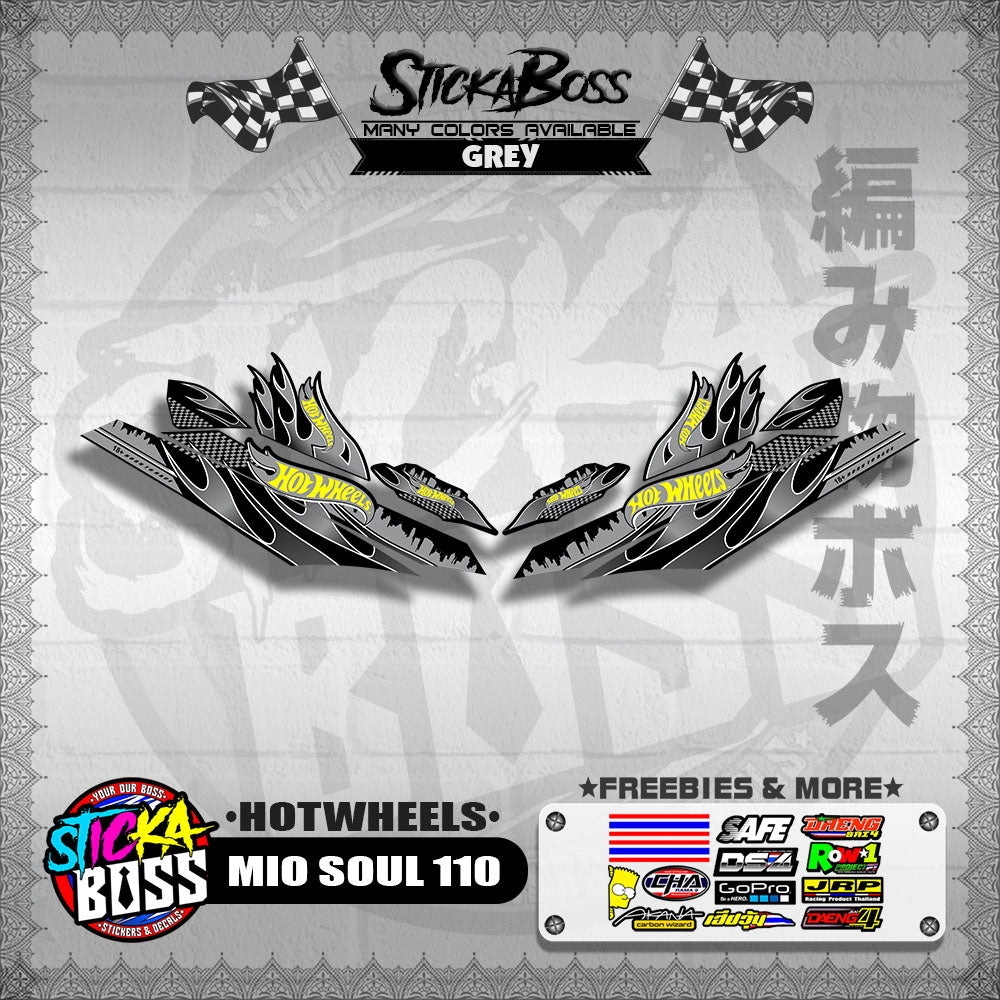 MIO SOUL 110 CARB OLD DECALS ( HOTWHEELS )【WITH FREEBIES】