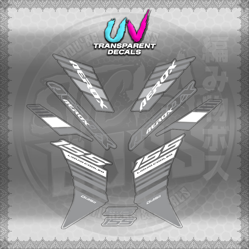 【PREMIUM UV PRINT】TRANSPARENT AEROX V3 ALPHA TURBO INDO (AV3BAST)【WITH FREEBIES】