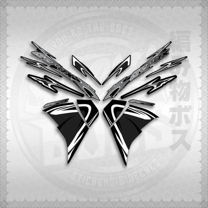 STICKER DECALS for AEROX 155 V2 (AV225LENEMOHO) By STICKABOSS (SOFIE LAMINATED WATERPROOF)