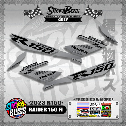 RAIDER 150 Fi DECALS ( 2023 R150 )【WITH FREEBIES】