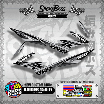 RAIDER 150 Fi DECALS ( NEW CUSTOM R150 )【WITH FREEBIES】