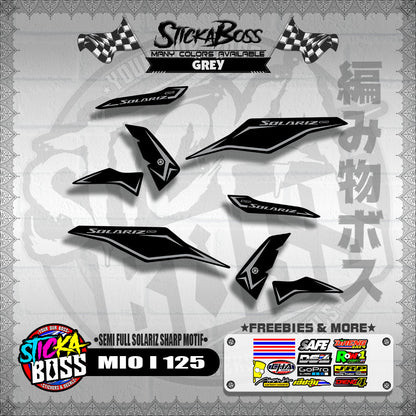 MIO I 125 MALAYSIAN DECALS ( SEMI FULL SOLARIZ SHARP MOTIF )【WITH FREEBIES】