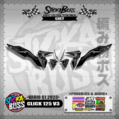 CLICK 125 V3 DECALS ( VARIO G1 2023 )【WITH FREEBIES】