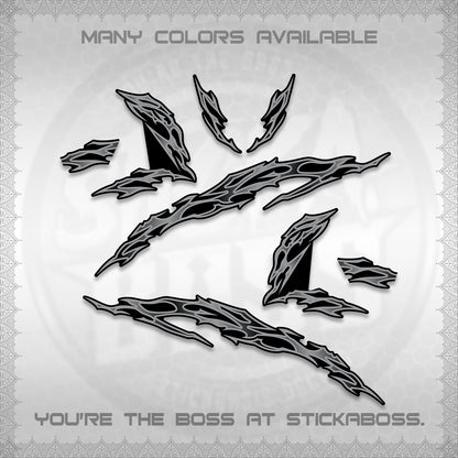 CLICK 125 V3 DECALS (2026 T2 LIGHTNING DESIGN) STICKER KITS BY STICKABOSS