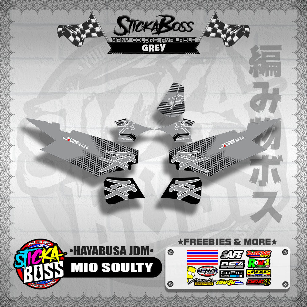 MIO SOULTY DECALS ( HAYABUSA JDM )【WITH FREEBIES】