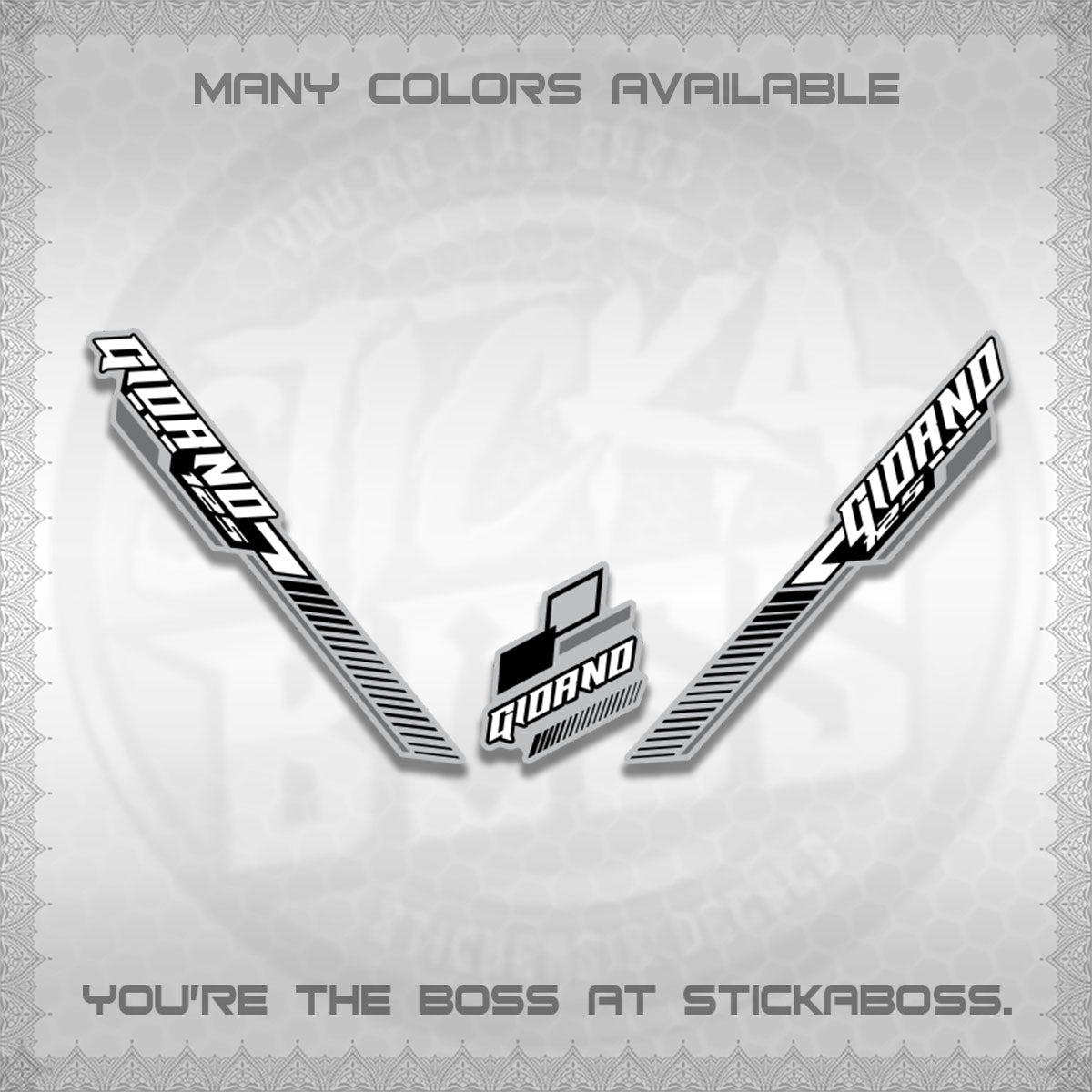 GIORNO DECALS (2026 RACING CAR  PATTERN)STICKER DECALS BY STICKABOSS
