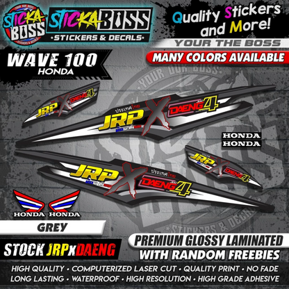 HONDA WAVE 100 Thai Decals ( Stock JRP x DAENG )【WITH FREEBIES】