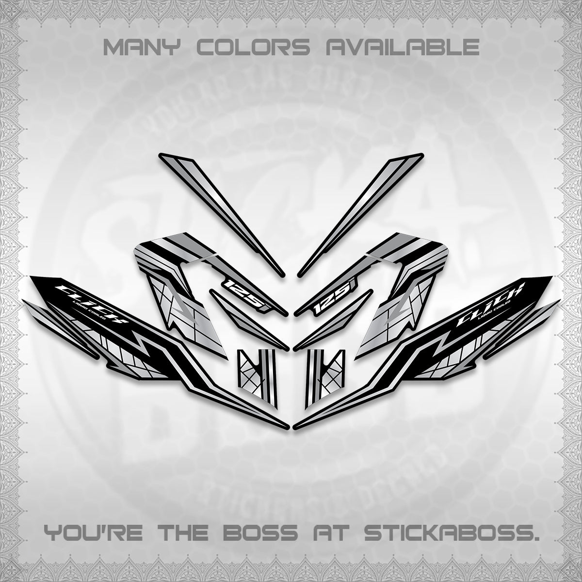 CLICK V4 INDO DECALS (2026 NEW LINE X STYLE) STICKER KITS By STICKABOSS
