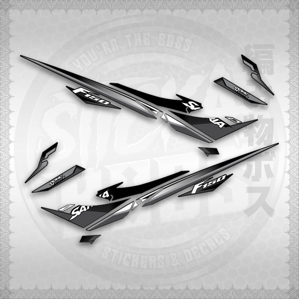 STICKER DECALS for RAIDER 150 REBORN CARB(RRCSATHDE)By STICKABOSS(SOFIE LAMINATED WATERPROOF)
