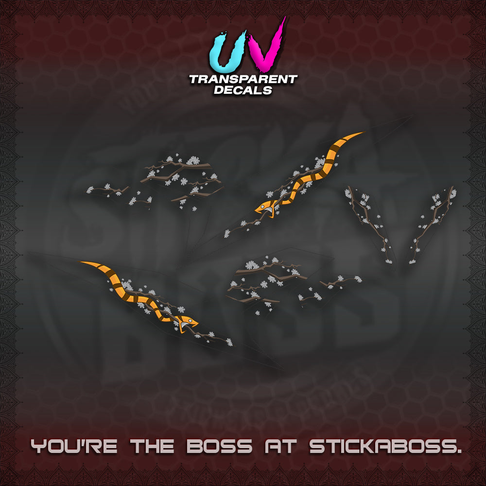 BEAT V3 UV TRANSPARENT DECAL (DELUXE KAZE DESIGN)STICKER DECALS By STICKABOSS