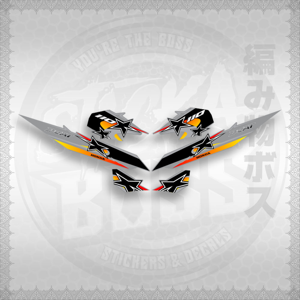 BEAT Fi V2 INDO CONCEPT ( TERBARU MOTIF ) STICKER DECALS By STICKABOSS