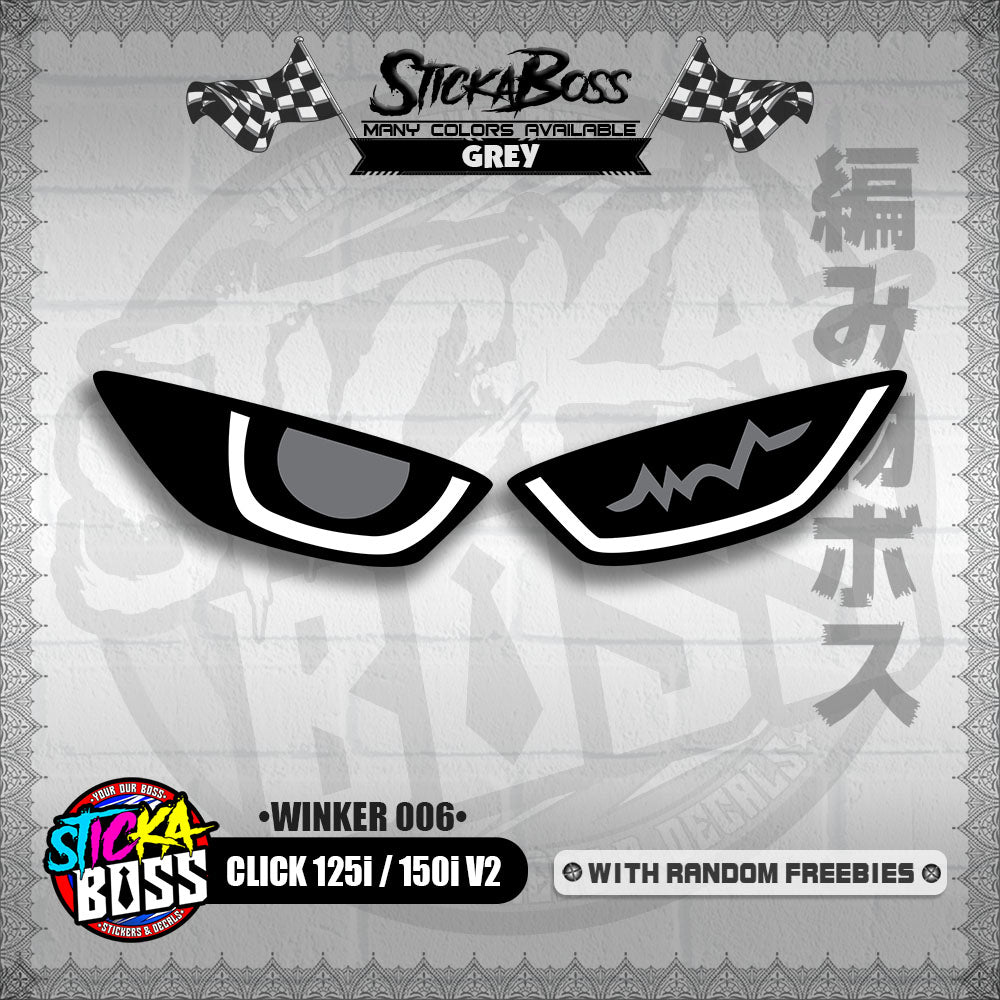 CLICK 125i / 150i V2 (WINKER 006) TRANSPARENT【WITH FREEBIES】