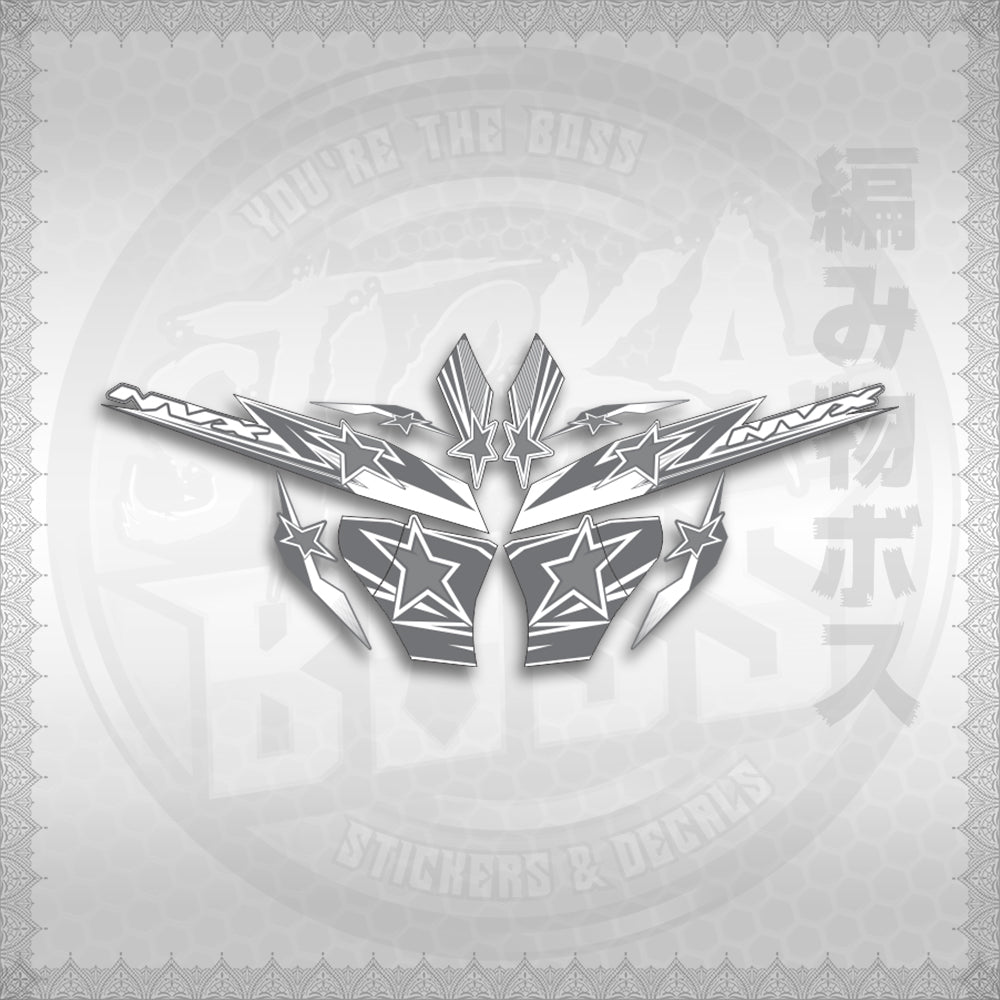 STICKER DECALS for AEROX 155 V2 FOR WHITE (AV220STAP) By STICKABOSS (SOFIE LAMINATED WATERPROOF)