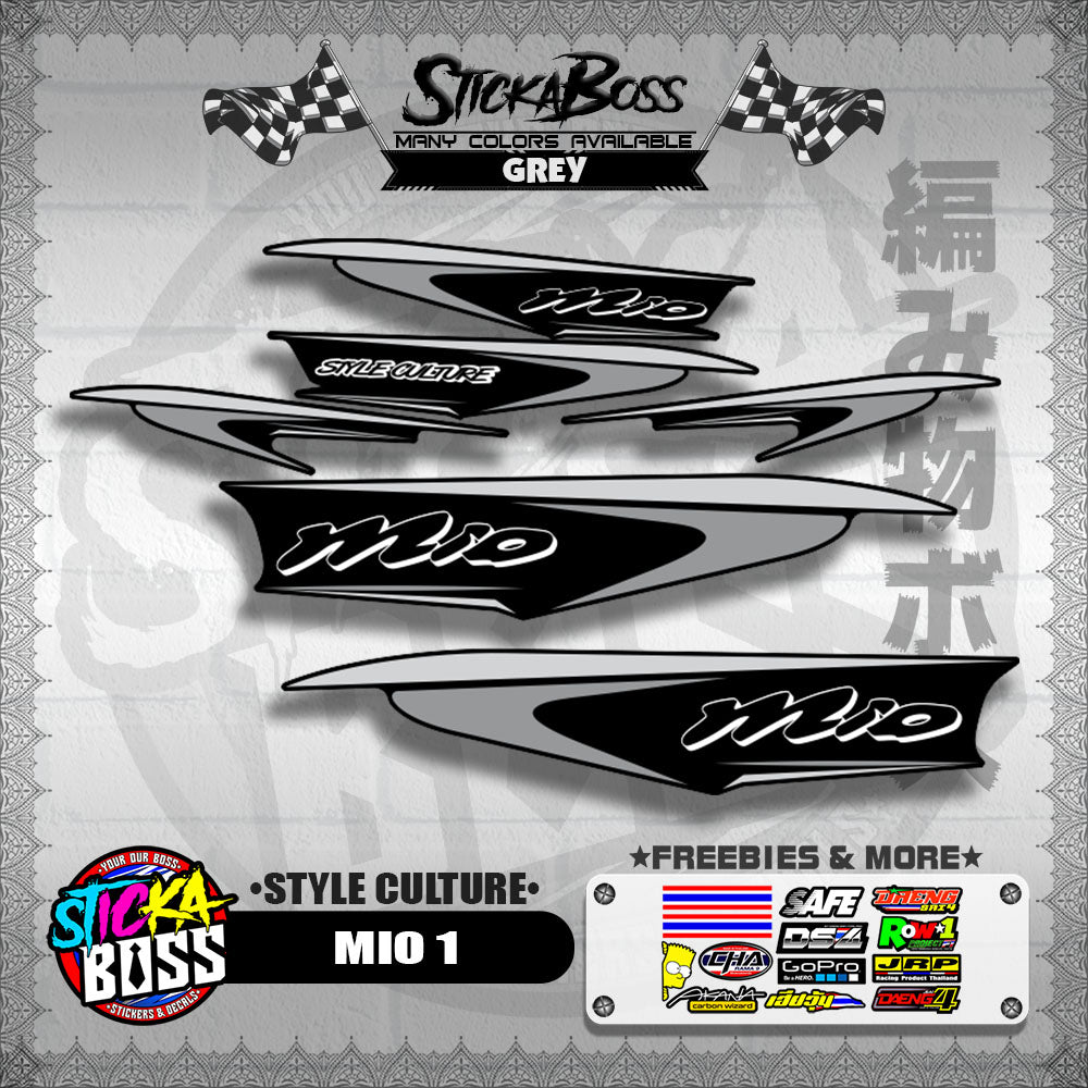 MIO 1 STOCK DECALS ( STYLE CULTURE )【WITH FREEBIES】