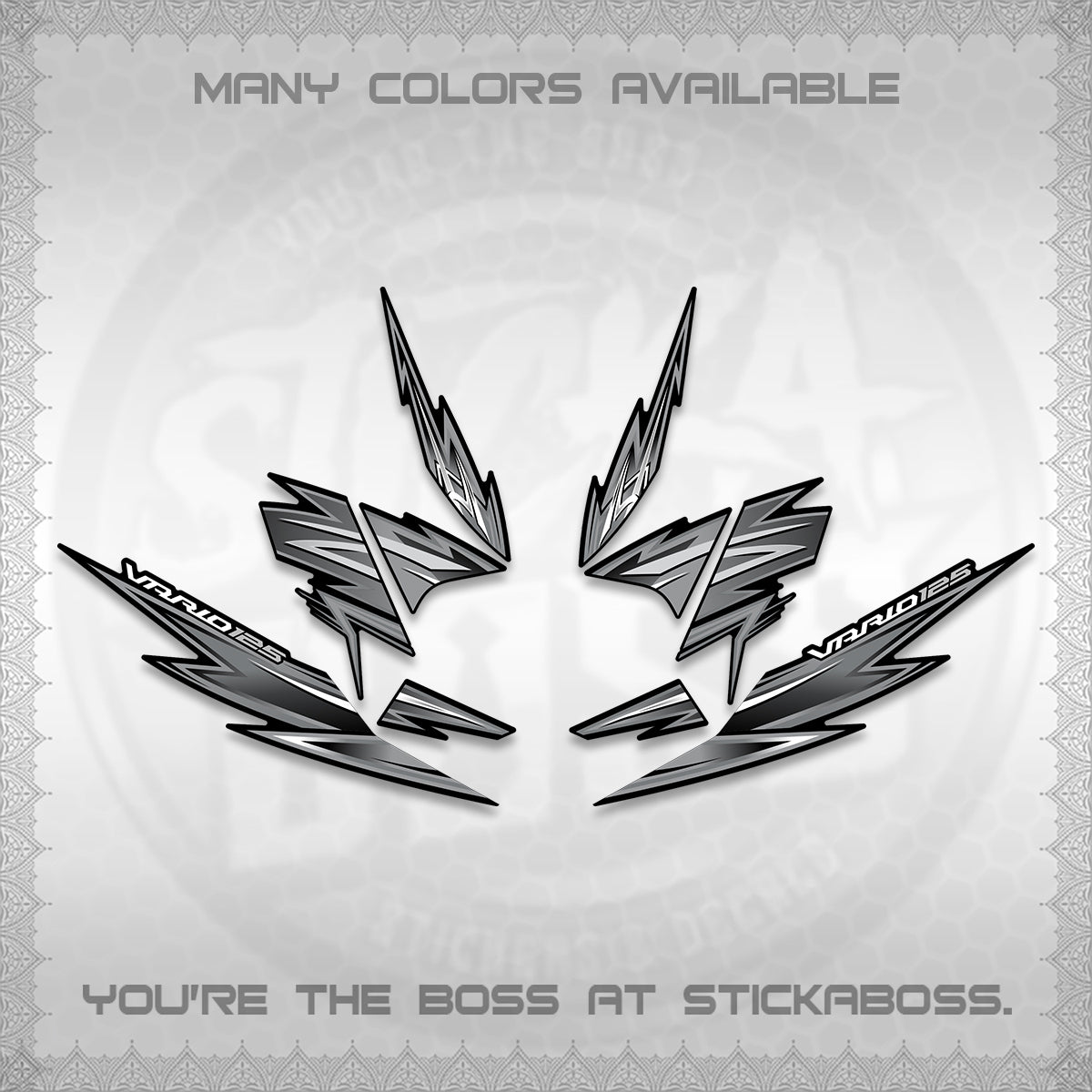 CLICK 125 V4 INDO VARIO DECALS (2026 VANDOREN STYLE) STICKER DECALS By STICKABOSS