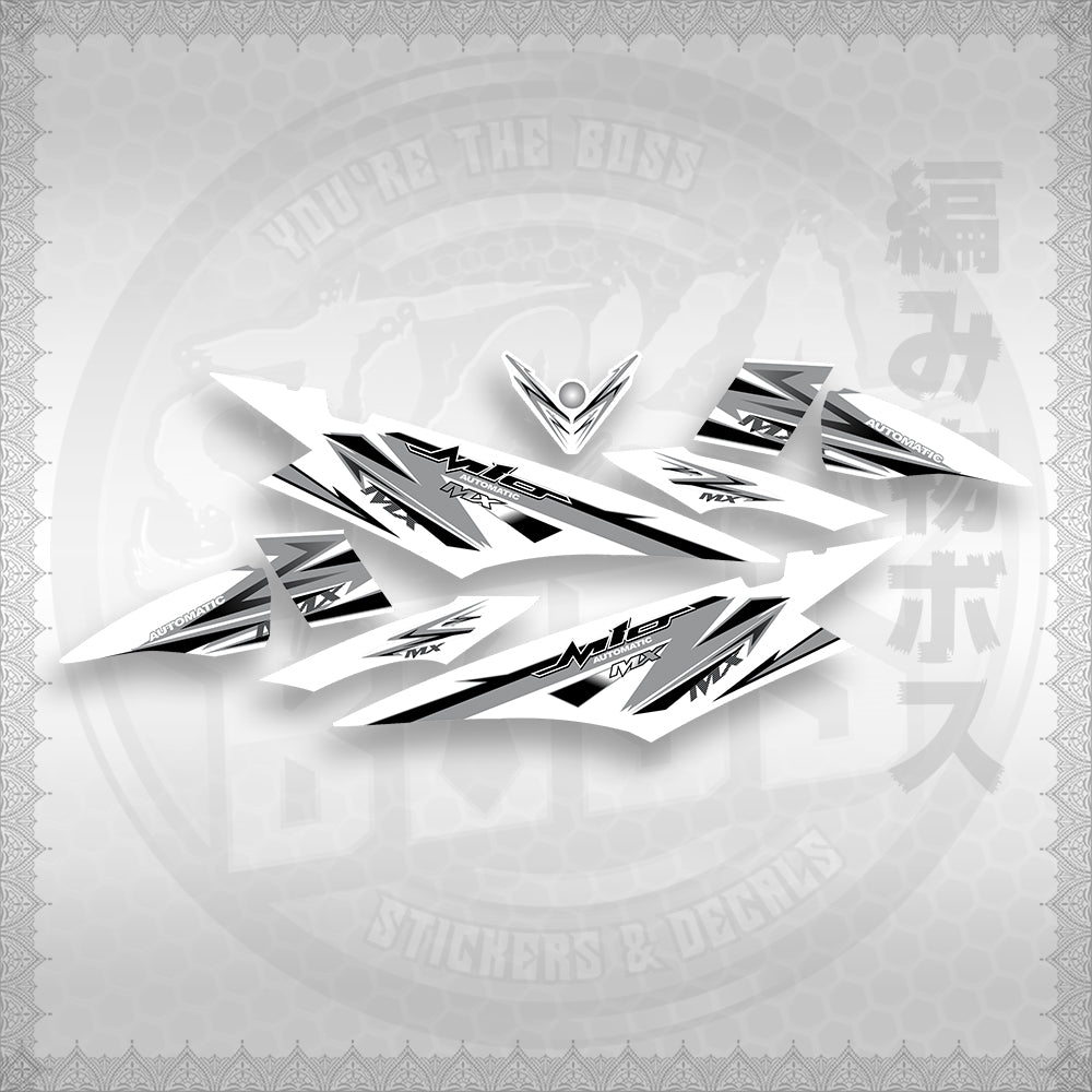 STICKER DECALS for MIO SOUL I (MSISTCAFOWH) By STICKABOSS (SOFIE LAMINATED)