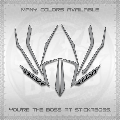 AEROX V3 STRIPING DECALS (TURBO YECVT)STICKER DECALS By STICKABOSS
