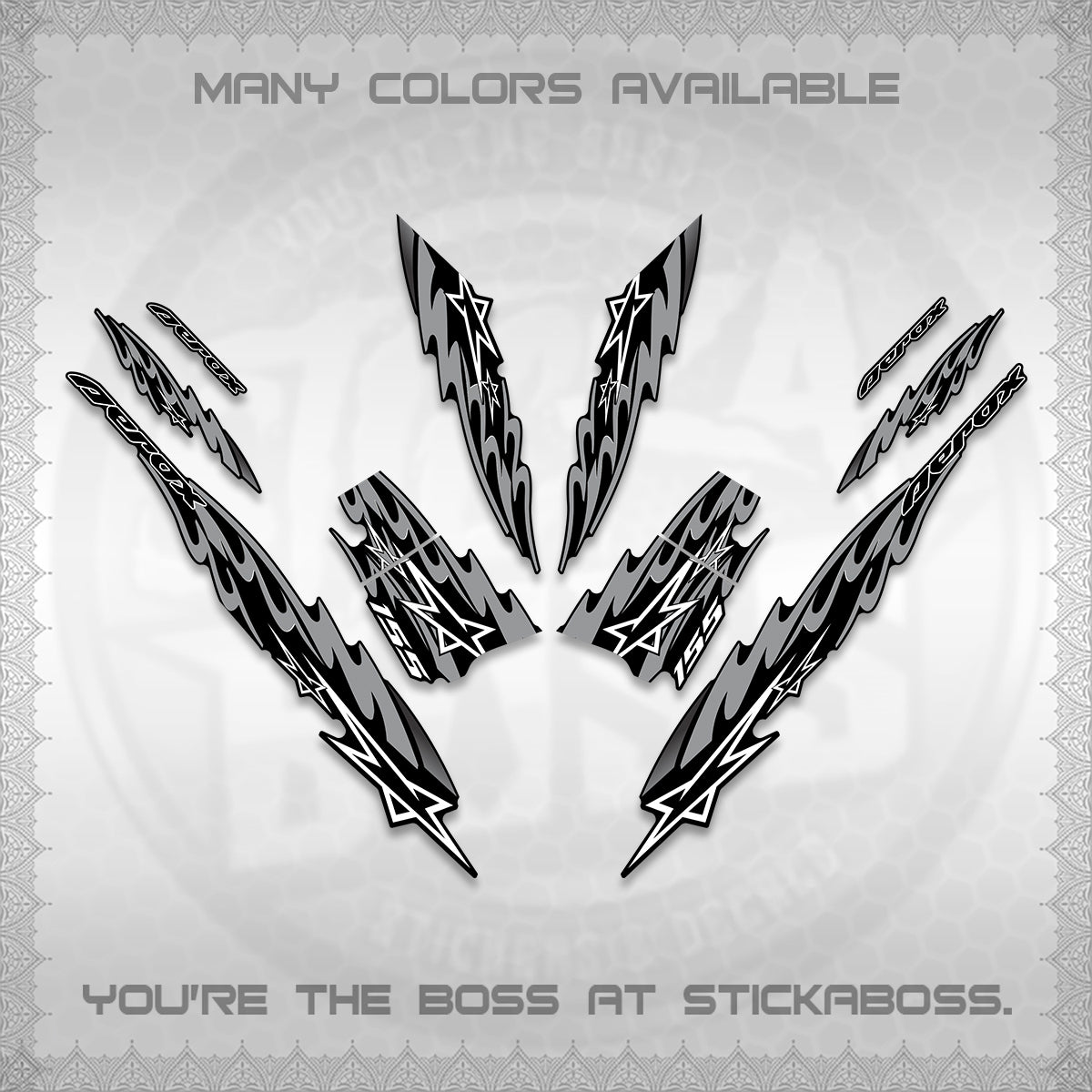 AEROX V2 INDO DECALS (2026 STAR 0001 MOTIF) STICKER KITS By STICKABOSS
