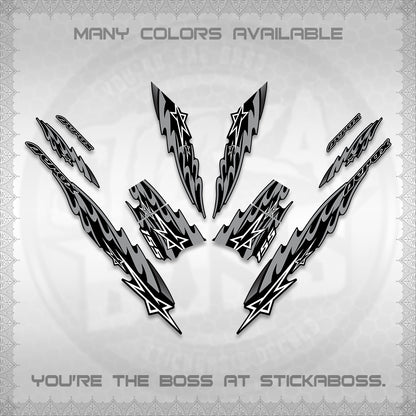 AEROX V2 INDO DECALS (2026 STAR 0001 MOTIF) STICKER KITS By STICKABOSS