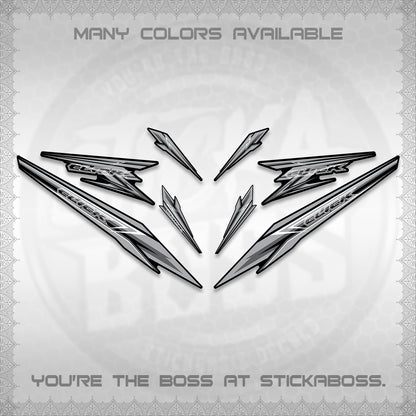 CLICK 160 DECALS(2026 SHARP 00-A1 DESIGN)STICKER DECALS By STICKABOSS