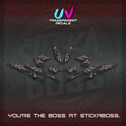 CLICK 125 V2 UV TRANSPARENT DECALS (2026 NEW SAKURA WIND)STICKER DECALS By STICKABOSS