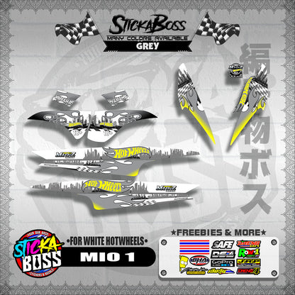 MIO 1 DECALS ( FOR WHITE HOTWHEELS )【WITH FREEBIES】