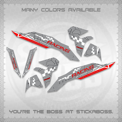 CLICK V3 DECALS (2026 TRC RACING DESIGN)STICKER DECALS By STICKABOSS