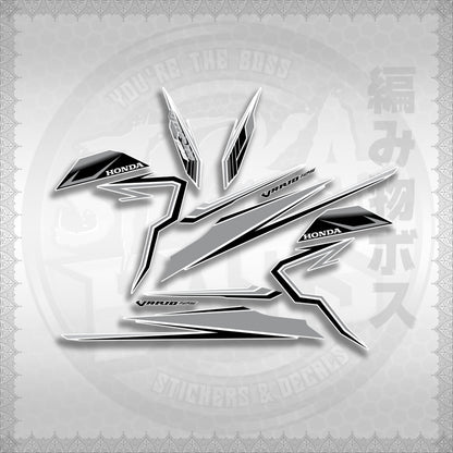 CLICK 125 V3 VARIO VR182114 DESIGN FOR WHITE STICKER DECALS By STICKABOSS (SOFIE LAMINATED WATERPROOF)