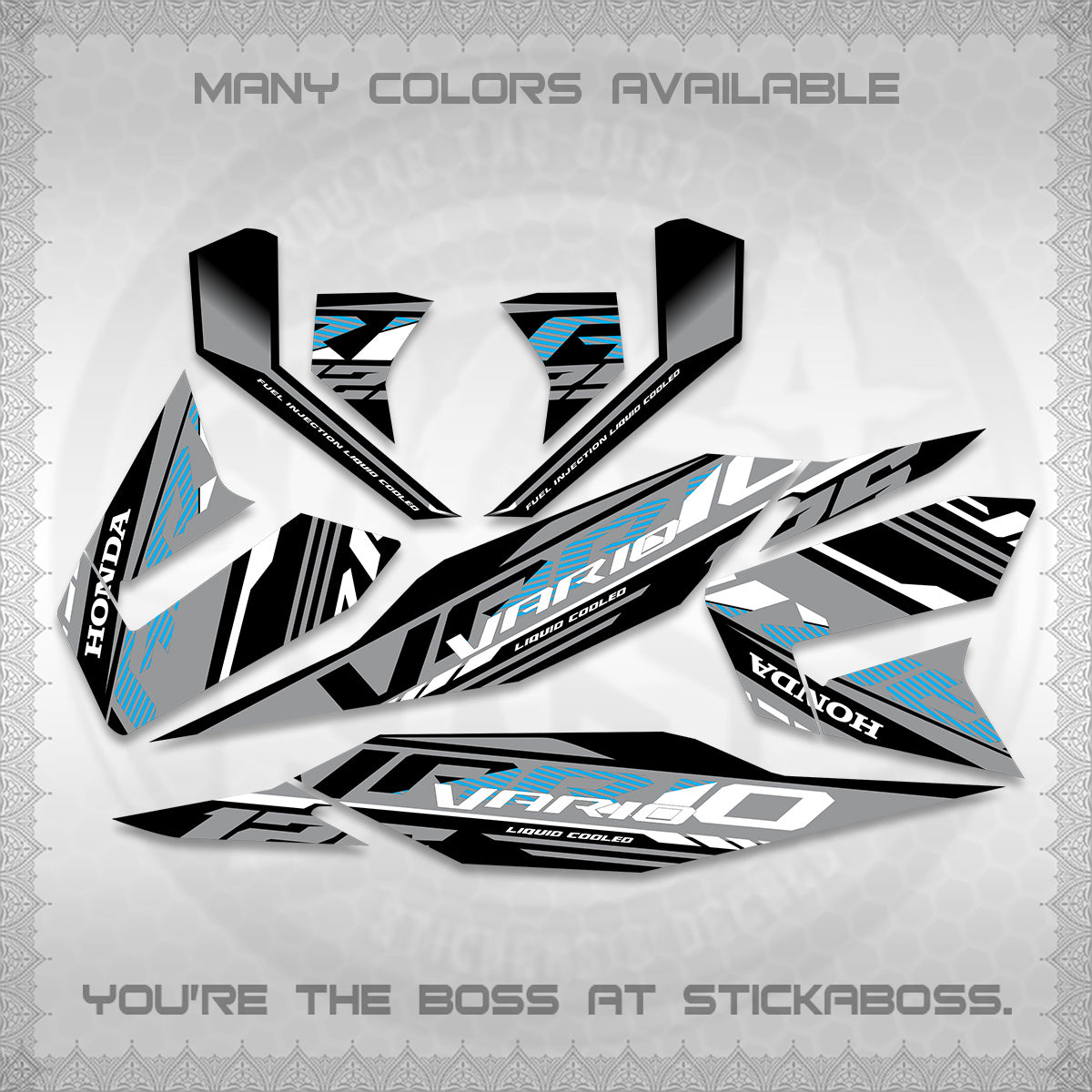 CLICK 125 V4 MALAY VARIO DECALS (2026 VV12 DESIGN) STICKER KITS BY STICKABOSS